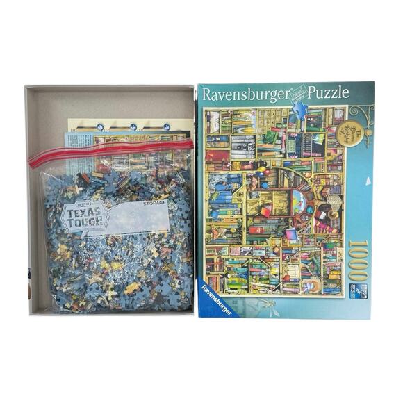 Ravensburger The Bizarre Bookshop No. 2 1000 Piece Jigsaw Puzzle *COMPLETE* - Picture 5 of 6